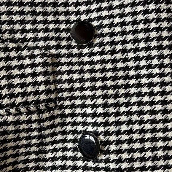 Veronica Beard Hutchinson Dickey Jacket in Black and White Houndstooth Sz M - Picture 4 of 5
